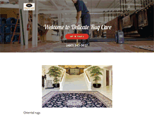 Tablet Screenshot of delicaterugcare.com